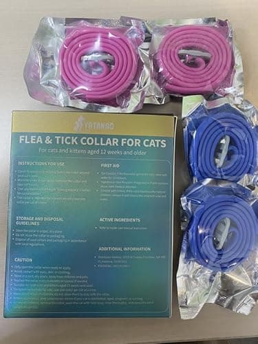 4 Pack Flea Collar for Cats, 32 Months Flea and Tick Prevention for Cats, Waterproof Cat Flea Collar, Natural Cat Flea and Tick Treatment, Adjustable Flea and Tick Collar for Cats Kittens(Blue&Pink) - Image 9