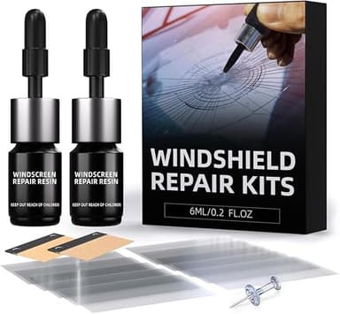 2 Bottles Nano Glass Crack Repair Liquid Quick Windshield Repair for Chips and Cracks-deep Dark - Image 1