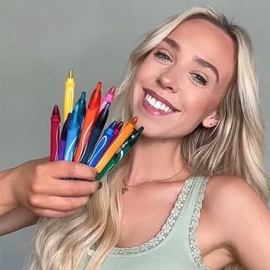 BIC Gelocity Quick Dry Ocean Themed Gel Pens, Medium Point (0.7mm), 16-Count Gel Pen Set, Colored Gel Pens for Note Taking and Journaling - Image 2