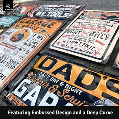 LANOLU Keep Gate Closed Sign Dogs Vintage Tin Sign, Dogs Present On Property Sign, Dog in Yard Keep Gate Closed, Please Keep Gate Closed, Beware of Dog Signs for Fence, Funny, Metal 12x8" - Image 5