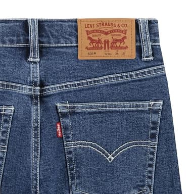 Levi's Boys' 501 Original Denim Jeans, Dark Stone Wash - Image 7