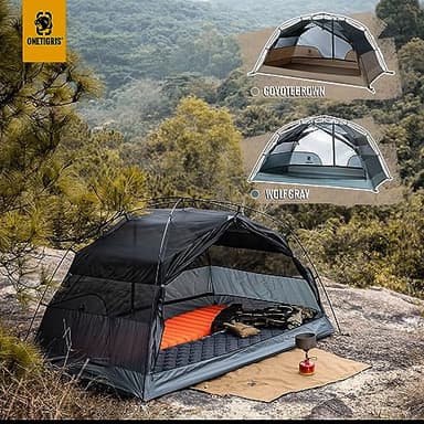 OneTigris COSMITTO 2 Person Backpacking Tent Shelter- Free Standing Lightweight Waterproof 3 Season Camping Tent for Outdoor Hiking Mountaineering - Image 6