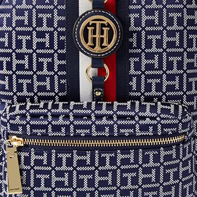 Tommy Hilfiger Womens Jaden Plus BACKPACK, Navy/White - Image 3