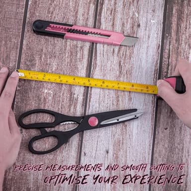 CARTMAN 39Piece Tool Set General Household Hand Tool Kit with Plastic Toolbox Storage Case Pink - Image 5