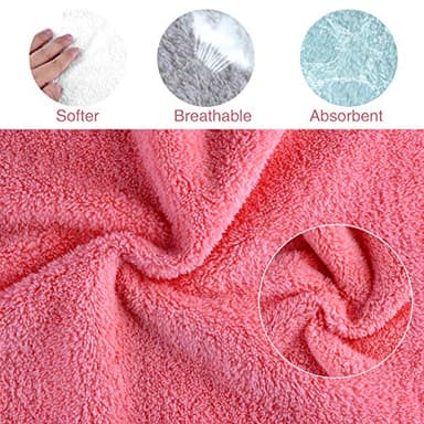 Kyapoo Baby Washcloths 12 Pack 12x12 Inches Microfiber Coral Fleece Extra Absorbent and Soft for Newborns, Infants and Toddlers - Image 3