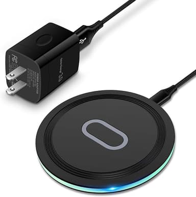 Wireless Charger Samsung Fast Charging Pad for Samsung Galaxy S25 Ultra/S24 FE/S23 Ultra/S22/S21/Z Flip 6 5,15W Wireless Charging Station Charger Mat and QC Adapter for Google Pixel 9 8a 7a 8 7 Pro - Image 1