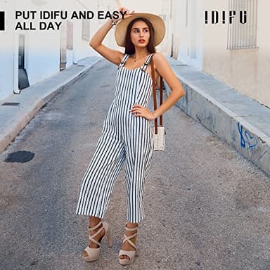 IDIFU Women's IN5 Charcy Crisscross Strappy Platform High Chunky Heels Peep Toe Pump Party Heeled Sandals(5 M US, Nude Nubuck) - Image 4