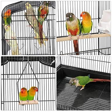Yaheetech 64-inch Play Open Top Medium Small Bird Cage with Detachable Rolling Stand for Parrot Lovebirds Finches Canaries Parakeets Cockatiels Budgie Parrotlet Conures - Image 8