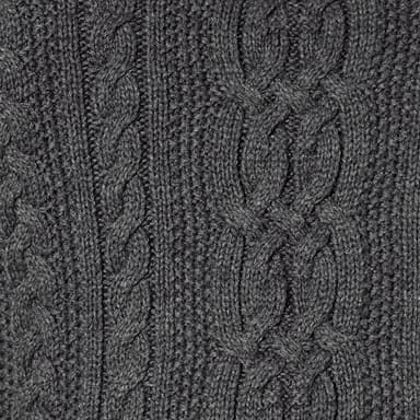 Amazon Essentials Women's Soft Fisherman Cable Long-Sleeve Crewneck Sweater (Available in Plus Size), Charcoal Heather, Small - Image 7