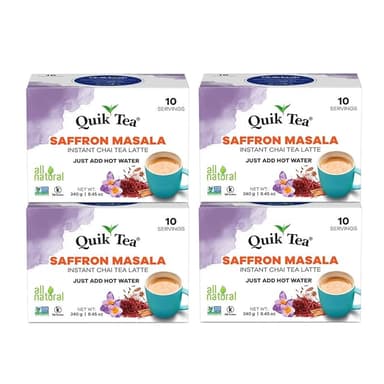 QuikTea Tea Latte Saffron Masala Chai, 33.8 Oz - Image 1