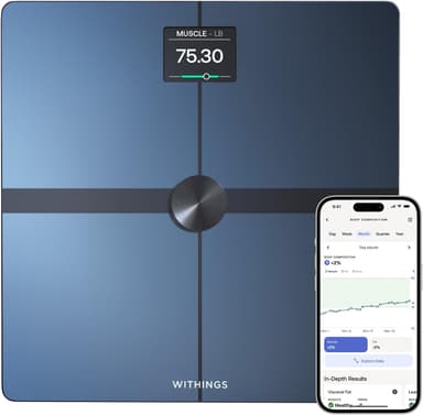 WITHINGS Body Smart - Accurate Scale for Body Weight and Fat Percentage, Body Composition Wi-Fi and Bluetooth Weight Scale, Baby Weight Scale, Smart Scale Apple Health Compatible, Bathroom Scale - Image 2