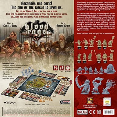 Blood Rage (Core Box) | Strategy Game | Viking Fantasy Board Game | Tabletop Miniatures Battle Game for Adults and Teens | Ages 14+ | 2-4 Players | Avg. Playtime 60-90 Mins | Made by CMON - Image 3