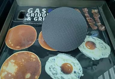 Firsgrill Burger Press 7.08" Round,Heavy-Duty Cast Iron Smash Burger Press Meat Steak With Wood Handle for Blackstone Camp chef Pitboss Weber Griddle Grills(Round) - Image 4