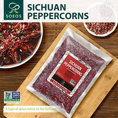 Soeos Sichuan Peppercorns, 16oz(454g), Authentic Szechuan Red Peppercorn, Numbing and Tingle Effect, Less Seeds, Strong Flavor, Essential for Mapo Tofu, Kung Pao Chicken and Asine Cusine - Image 3