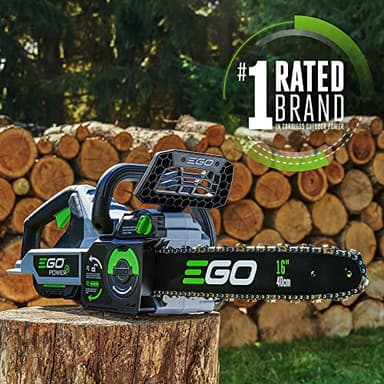 EGO POWER+ Chain Saw, 16” Battery Powered Chainsaw, Electric Cordless, Includes 56V 4.0Ah Battery and Charger – CS1613 - Image 2