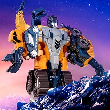 MIEBELY Toddler Robot Construction Vehicles Set – 5Pcs Transforming Robots for Kids - Magnetic Toys with Sturdy Connectors – Easy DIY Assembly Function – 5-in-1 Educational STEM Toys - Image 5