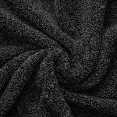 Cotton Paradise 100% Cotton 40x80 Oversized Bath Sheet, Extra Large Turkish Bath Towels for Bathroom, Black Bathsheet - Image 5