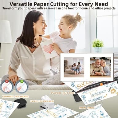 Laminator Machine 9-Inch Portable Thermal Laminater with Hot & Cold Modes, A4 Small Laminating Machine with ABS Jam-Release, 3-Min Warm-Up, 6-in-1 Photo Laminator Kit for Home Office and Class, White - Image 5