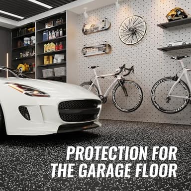 SUPERJARE 0.79'' Extra-Thick Exercise Equipment Mats, 12 Pcs 48 Sq Ft Rubber Top Floor Tiles with High Density EVA Foam, Interlocking Gym Flooring for Home Gym, Workout Mat, Black/Grey - Image 5