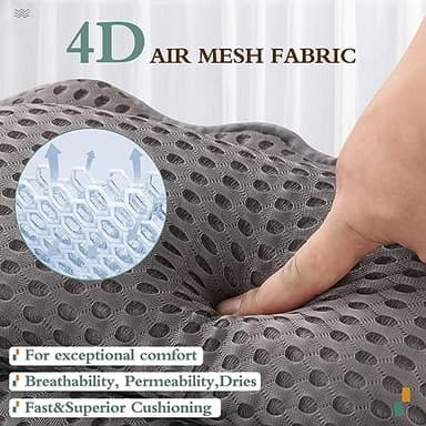 Bath Pillow RUVINCE Ergonomic Luxury Bathtub Pillow with Head,Neck, Shoulder and Back Support, 4D Bath Pillows for tub with 6 Powerful Suction Cups, Fits All Bathtub - Image 4