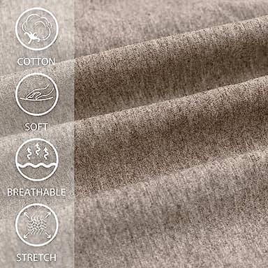 Viodia Women's Bermuda 10" Long Shorts with Pockets Cotton Sweat Lounge Shorts for Women Jersey Athletic Knee Length Shorts for Summer Khaki - Image 4