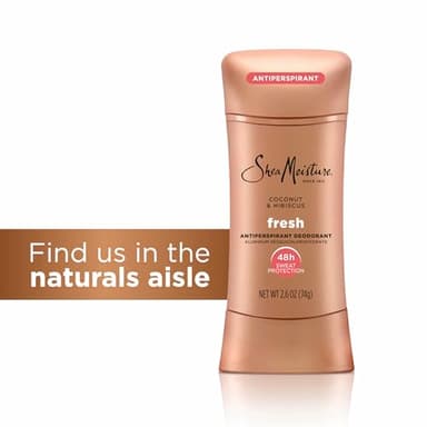 SheaMoisture Antiperspirant Deodorant Stick Fresh Coconut & Hibiscus 2 Count for 48HR Sweat & Odor Protection with No Parabens & No Mineral Oil 2.6 oz - Image 5