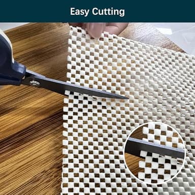 RUGSURE Rug Gripper Pad for Hardwood Floors & Tile Floor - Non Slip Area Rug Pads - Under Carpet Anti Skid Mat - Non Skid Rug Backing, 8x10 Ft - Image 5