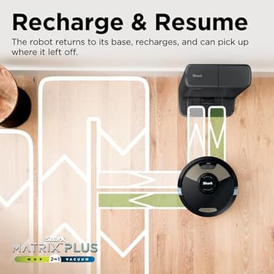 Shark Robot Vacuum & Mop Combo, Powerful Suction, Matrix Plus, 60-Day Debris Capacity, HEPA Bagless Self Empty Base, Sonic Mopping, Home Mapping for Pet Hair - Carpets & Hardfloor, AV2610WA - Image 12