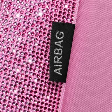 CAR PASS Bling Diamond Pink Leather Car Seat Covers for 2 Front Seats Protector, Waterproof Shining Glitter Sparkly Crystal Universal Armrest Fit Automotive Truck SUV Cute Women Girl, Pink Rhinestone - Image 5