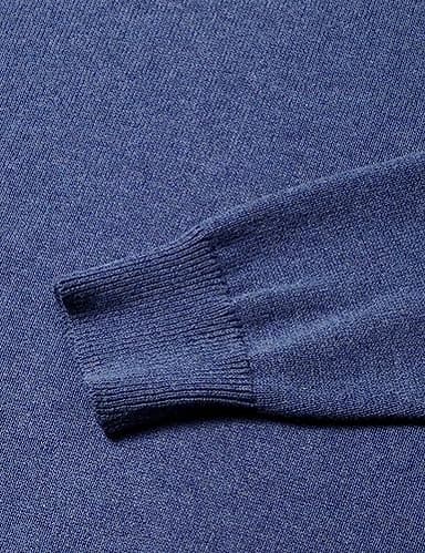 Amazon Essentials Men's Long-Sleeve Crewneck Sweater, 100% Cotton, Big & Tall Options Available, Blue Heather, X-Large - Image 8