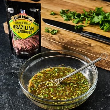 McCormick Grill Mates Marinade, Brazilian Steakhouse, 30 Minute Liquid Marinade, Single Use Pouch, No Waste, Exciting Brazilian-Style Flavor for Chicken, Steak, and More, 5 oz (Pack of 6) - Image 9