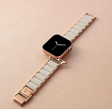 Anne Klein Rubberized Fashion Bracelet for Apple Watch, Secure, Adjustable, Apple Watch Replacement Band, Fits Most Wrists - Image 6
