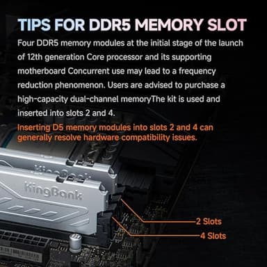 Computer Desktop Memory Ram DDR5 32GB(2x16GB) 6000MT/s CL36 1.35V Overclocking XMP 3.0 & AMD Expo with Heatsink for PC Gaming/Office/PS,Silver - Image 8