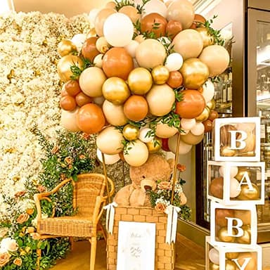 Voircoloria 105pcs Metallic Gold Balloons 12inch Party Latex Balloons for Birthday Graduation Baby Shower Wedding Anniversary New Year Party Decorations - Image 3