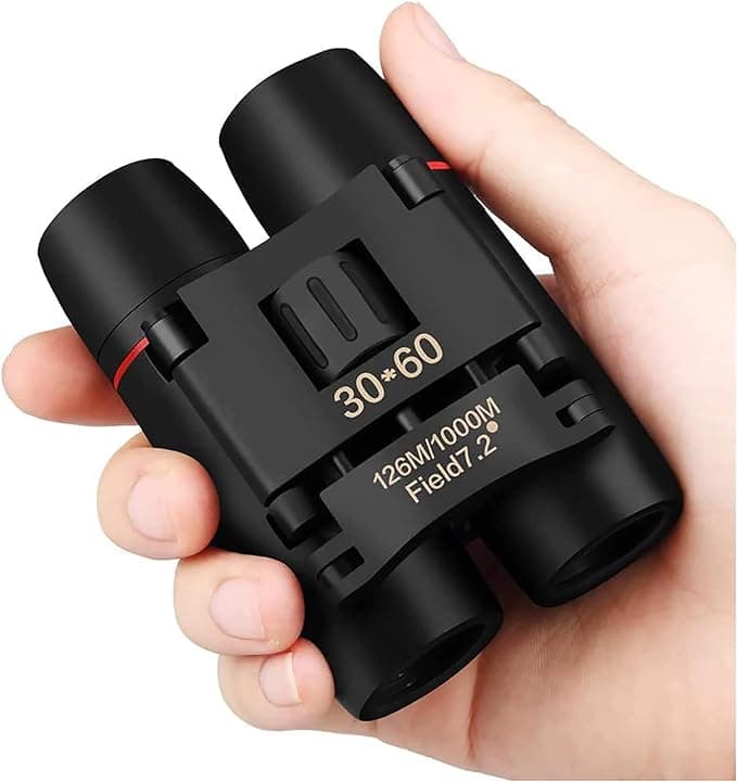 ZIYOUHU Compact 30x60 Binoculars for Adults and Kids,Foldable Lightweight Easy Focus Small Binoculars for Bird Watching Travel Sightseeing Hunting Concert Theater Opera - Image 1