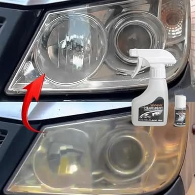SOPAMI Automotive Headlight Restoration Kit Oxidized and Yellowed Automotive Headlamps Blurring Enhanced Crystallization Coating Refurbisher,Maximum Gloss & Shine – Extremely Hydrophobic - Image 5