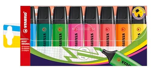 STABILO Highlighter BOSS ORIGINAL - Pack of 8 - Assorted Colors - Image 1