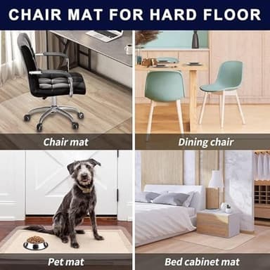 SHAREWIN Office Chair Mat for Hardwood Floors - 36"x47" Desk Chair Mats Home Floor Protector Heavy Duty - Easy Clean - Image 8