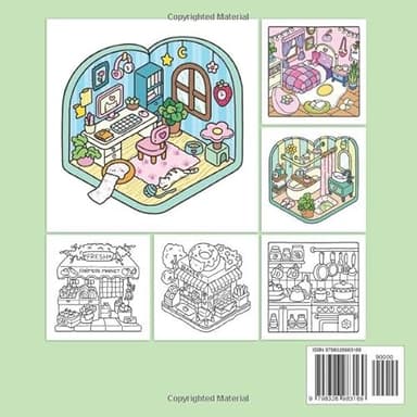 Little Corner: Coloring Book for Adults and Teens, Super Cute Designs of Cozy, Hygge Spaces for Relaxation (Cozy Spaces Coloring) - Image 2