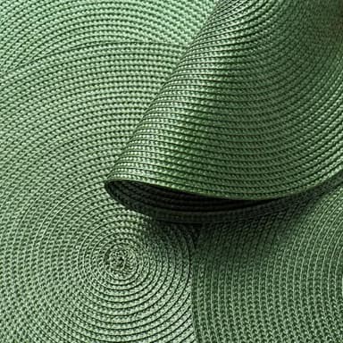 AHHFSMEI Round Braided Placemats 15 Inch Round Table Mats for Dining Tables Natural Woven Heat Resistant Place mats Set of 8 (Olive Green,8) - Image 4