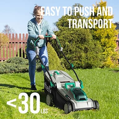 Litheli Cordless Lawn Mower 17 Inch, 2 x 20V 4.0Ah Battery Lawn Mowers with Brushless Motor, Bagging & Mulching, Charger Included - Image 6