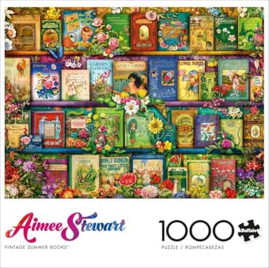Buffalo Games - Aimee Stewart - Vintage Summer Books - 1000 Piece Jigsaw Puzzle for Adults -Challenging Puzzle Perfect for Game Nights - Finished Size is 26.75 x 19.75 - Image 3