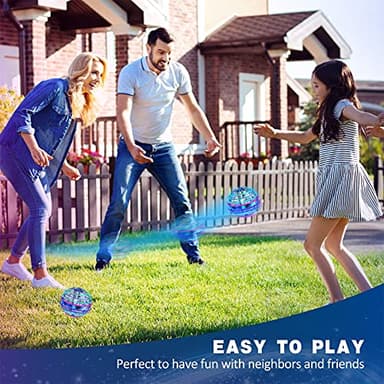 LEMATRIX 2024 Flying Orb Ball Toy, Hover Ball Boomerang Fly Fidget Spinner, Cool Toys Gifts for 6 7 8 9 10 11 12+ Years Old boy Girls Teens, Hand Mini Drone Cosmic Globe, Indoor Outdoor Toys(Blue) - Image 3