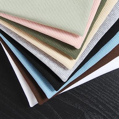 Roselux Women's Summer Scoop Neck Short Sleeve T-Shirts Ribbed Knit Slim Fitted Casual Basic Top White M - Image 6