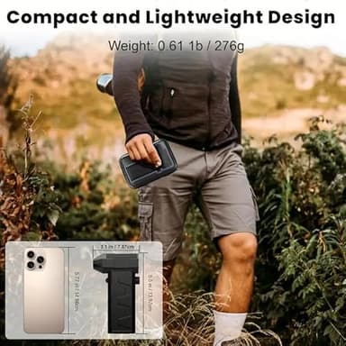 Compressed Air Duster 180000RPM Electric Air Duster Super Power Cordless Air Duster Adjustable Speed Jet Drying Blower, Suitable for Computer Keyboards, Outdoor, Automobiles, Homes - Image 2