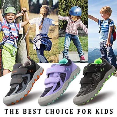 Mishansha Kids Hiking Shoes Girls Boys Toddler Outdoor Sneakers Anti-Collision Trail Running Shoe for Trekking Walking Climbing - Image 7