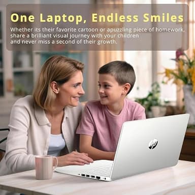 HP New 14" HD Ultral Light Thin Laptop, Quad-Core Intel Celeron Processor, 8GB RAM, 256GB (128GB eMMC+ 128GB Card), Wi-Fi, Upto 11 Hours, Windows 11 S + 1 Year Office 365+HubxcelAccessory, Silver - Image 9