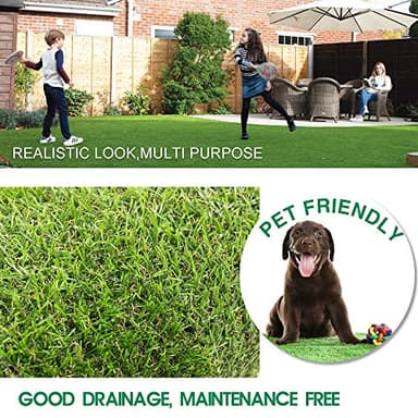 Conscience Trading Artificial Grass 5 FT x 13 FT (65 Square ft) Synthetic Thick Lawn Astro Turf Carpet Perfect for Indoor/Outdoor Fake Grass Rug (5FTx13FT (65 Square ft)) - Image 6