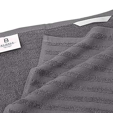 Premium Kitchen Towels (20”x 28”, 6 Pack) | Large Cotton Kitchen Hand Towel | Flat & Terry Dish Cloths | Highly Absorbent Tea Towels Set with Hanging Loop | Gray - Image 4