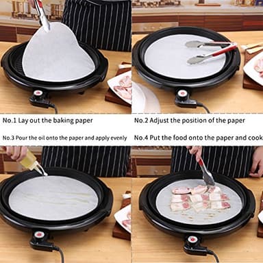 Baking Parchment Circles, Set of 100, 9 Inch Non Stick Round Parchment Paper for Springform Cake Tin, Toaster Oven, Microwave and so on - Image 5